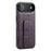 FIERRE SHANN For iPhone Air Case Kickstand Leather Slim Back Cover - Purple - 1