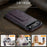 FIERRE SHANN For iPhone Air Case Kickstand Leather Slim Back Cover - Purple - 5