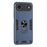 For iPhone Air Case PC + TPU Drop Defend Phone Cover with Ring Kickstand - Blue - 1