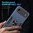 For iPhone Air Case PC + TPU Drop Defend Phone Cover with Ring Kickstand - Blue - 4