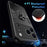 For iPhone 17 Pro Case PC + TPU Drop Defend Phone Cover with Ring Kickstand - Black - 4