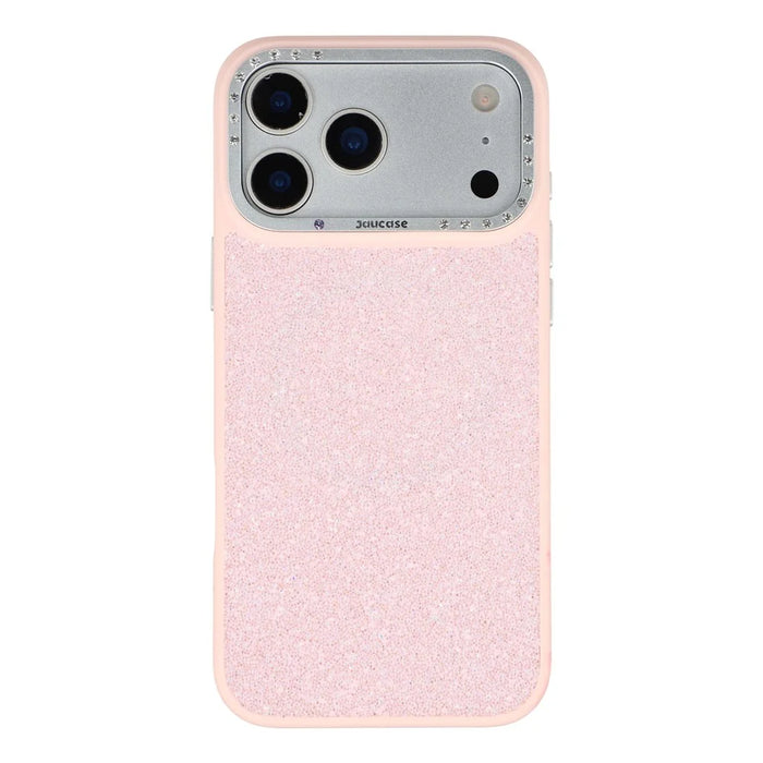 JAUCASE For iPhone 17 Pro Max Case Compatible with MagSafe Textured PU + TPU + PC Phone Back Cover - Pink - 3