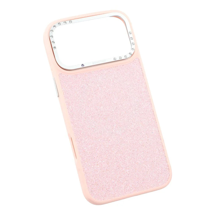 JAUCASE For iPhone 17 Pro Max Case Compatible with MagSafe Textured PU + TPU + PC Phone Back Cover - Pink - 7