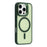 For iPhone 16 Pro Case Compatible with MagSafe Lens Kickstand TPU + PC Matte Phone Cover - Dark Green - 1