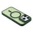 For iPhone 16 Pro Case Compatible with MagSafe Lens Kickstand TPU + PC Matte Phone Cover - Dark Green - 6