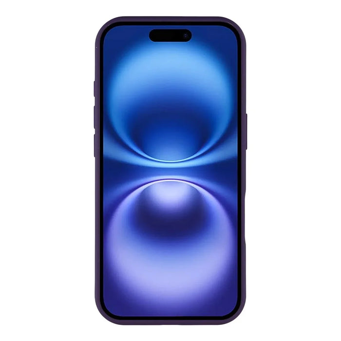 For iPhone 16 Case Compatible with MagSafe Lens Kickstand TPU + PC Matte Phone Cover - Dark Purple - 2