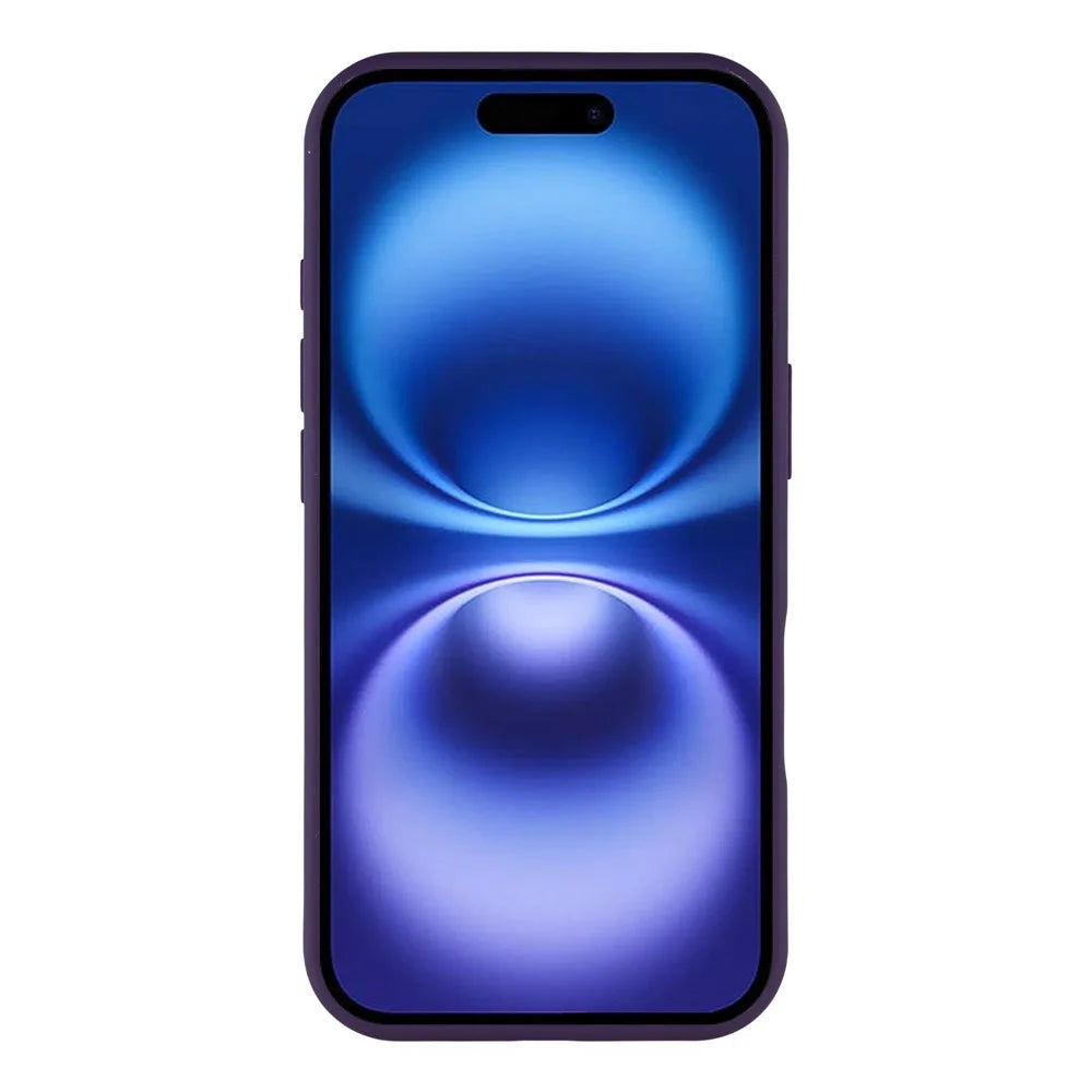 For iPhone 16 Plus Case Compatible with MagSafe Lens Kickstand TPU + PC Matte Phone Cover - Dark Purple - 2