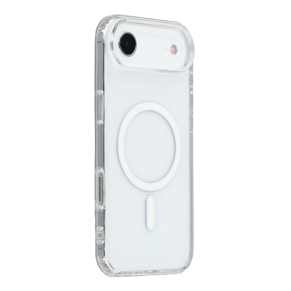 For iPhone Air Magnetic Case TPU PC Clear Phone Back Cover with Lanyard Hole - 1