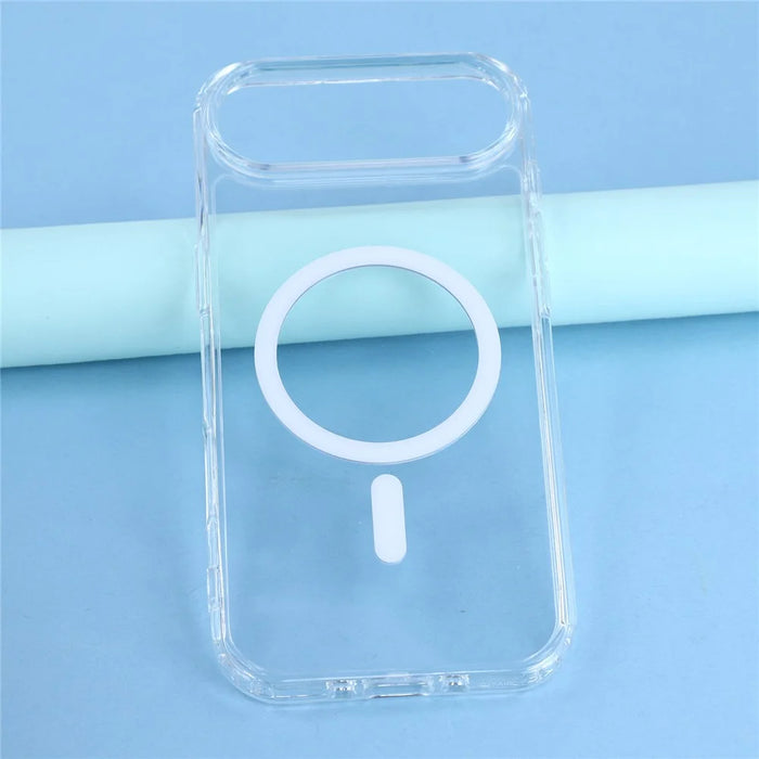 For iPhone Air Magnetic Case TPU PC Clear Phone Back Cover with Lanyard Hole - 4