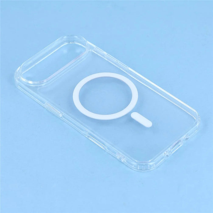 For iPhone Air Magnetic Case TPU PC Clear Phone Back Cover with Lanyard Hole - 5