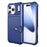 For iPhone 17 Pro Max Case with Card Holder PU Leather + TPU Phone Back Cover - Blue - 1