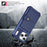 For iPhone 17 Pro Max Case with Card Holder PU Leather + TPU Phone Back Cover - Blue - 4