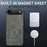 WANLONFENG For iPhone Air Magnetic Case  SD1 Series Nappa Texture PC TPU Phone Cover - Grey - 2