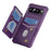 For Google Pixel 10 / Pixel 10 Pro Case RFID Blocking Card Slot Kickstand Leather + TPU Phone Cover - Purple - 2