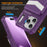 For iPhone 17 Pro Case RFID Blocking Card Slot Kickstand Leather + TPU Phone Cover - Purple - 7