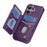 For iPhone 17 Case RFID Blocking Card Slot Kickstand Leather + TPU Phone Cover - Purple - 2