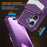 For iPhone 17 Case RFID Blocking Card Slot Kickstand Leather + TPU Phone Cover - Purple - 7