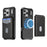 For iPhone 17 Pro Max Magnetic Case Detachable Card Slot Kickstand Leather + TPU Phone Cover - Black - 2
