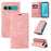 BETOPNICE For Sony Xperia 10 VII Case  Magnetic Closure RFID Blocking Wallet Stand Leather Phone Cover - Pink - 3