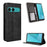 For Sony Xperia 10 VII Leather Case Wallet Stand Retro Texture Phone Cover - Black - 1