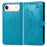 For iPhone Air Case Wallet Mandala Flower Leather Phone Cover Stand View - Blue - 1