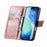 For iPhone 18 Pro / 17 Pro Case with Strap Butterfly Pattern PU Leather Wallet Phone Cover - Rose Gold - 2