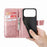 For iPhone 18 Pro / 17 Pro Case with Strap Butterfly Pattern PU Leather Wallet Phone Cover - Rose Gold - 5
