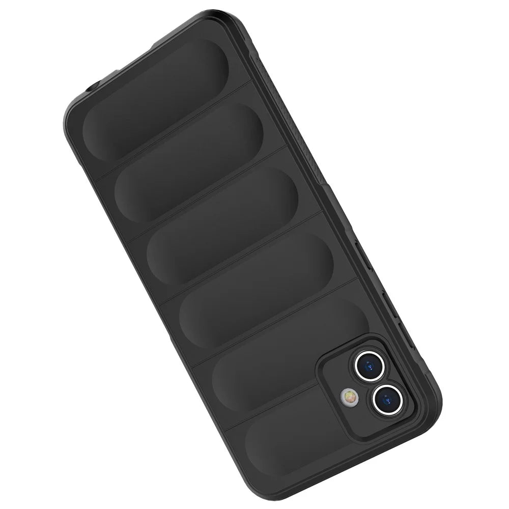 For Samsung Galaxy A04 4G (164.4 x 76.3 x 9.1 mm) Flexible TPU Mobile Phone Back Cover Fall Prevention Phone Protective Case - Black - 4