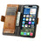 CASENEO For iPhone 17 Phone Cases PU Leather Cover Stand with RFID Blocking Wallet - Khaki - 2