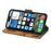 CASENEO For iPhone 17 Phone Cases PU Leather Cover Stand with RFID Blocking Wallet - Khaki - 3