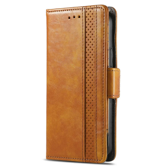 CASENEO For iPhone 17 Phone Cases PU Leather Cover Stand with RFID Blocking Wallet - Khaki - 7