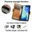 CASENEO For iPhone Air Phone Cases PU Leather Cover Stand with RFID Blocking Wallet - Khaki - 4