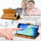 CASENEO For iPhone Air Phone Cases PU Leather Cover Stand with RFID Blocking Wallet - Khaki - 5
