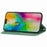 For iPhone 17 Leather Case with Card Holder Magnetic Absorption Phone Cover - Green - 3