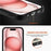 For iPhone 16 Case Carbon Fiber Texture PU Leather + PC + TPU Phone Cover - Black - 3