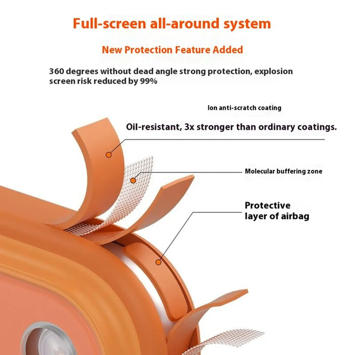 For iPhone 17 Pro Max Case Compatible with MagSafe TPU + PC Precise Coutout Phone Cover - Orange - 5