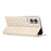 For Samsung Galaxy S25 Edge Case Suction Cup PU Leather Wallet Phone Cover with Straps - Beige - 4