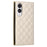 For Samsung Galaxy S25 Edge Case Suction Cup PU Leather Wallet Phone Cover with Straps - Beige - 6