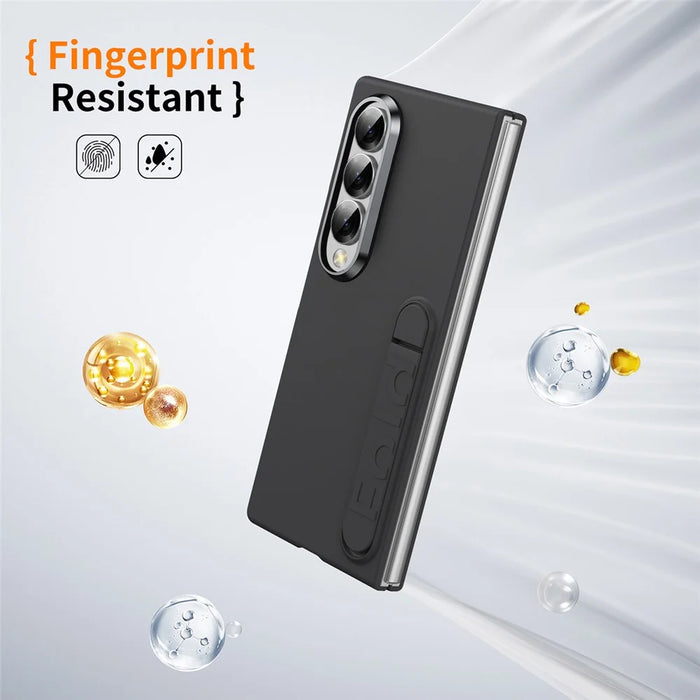 For Samsung Galaxy Z Fold3 5G Case Kickstand Hard PC Phone Cover (without Screen Protector) - Black - 6