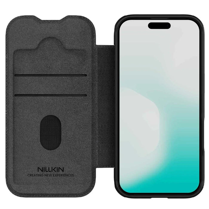 NILLKIN Qin Pro Series for iPhone Air Case with Card Slots Leather Phone Cover - Black - 4
