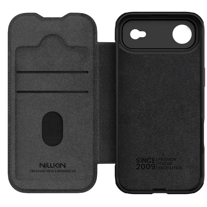 NILLKIN Qin Pro Series for iPhone Air Case with Card Slots Leather Phone Cover - Black - 5