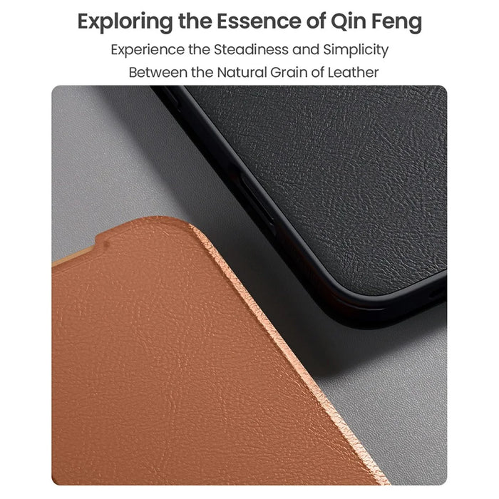 NILLKIN Qin Pro Series for iPhone Air Case with Card Slots Leather Phone Cover - Black - 7