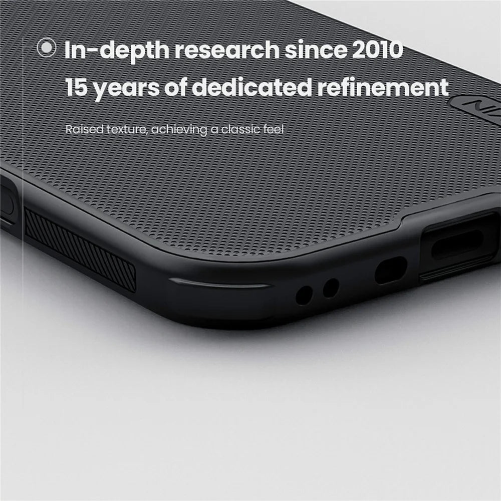 NILLKIN Frosted Shield Pro for iPhone Air Case Compatible with MagSafe PC + TPU Phone Cover - Black - 7
