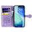 For iPhone 17 Pro Case Flip Wallet Leather Phone Cover with Cute Cat Dog Pattern - Light Purple - 2