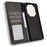 For Blackview Shark 6 / Oscal Tiger 8 Leather Case Wallet Stand Retro Texture Phone Cover - Black - 2