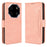 For Blackview Shark 6 / Oscal Tiger 8 Leather Case Phone Wallet Cover with Multiple Card Slots - Pink - 1