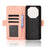 For Blackview Shark 6 / Oscal Tiger 8 Leather Case Phone Wallet Cover with Multiple Card Slots - Pink - 2