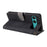 For Sony Xperia 10 VII Case Wallet RFID Blocking PU Leather Phone Cover Stand with Strap - Black - 5