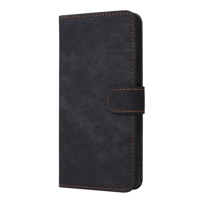 For Sony Xperia 10 VII Case Wallet RFID Blocking PU Leather Phone Cover Stand with Strap - Black - 7