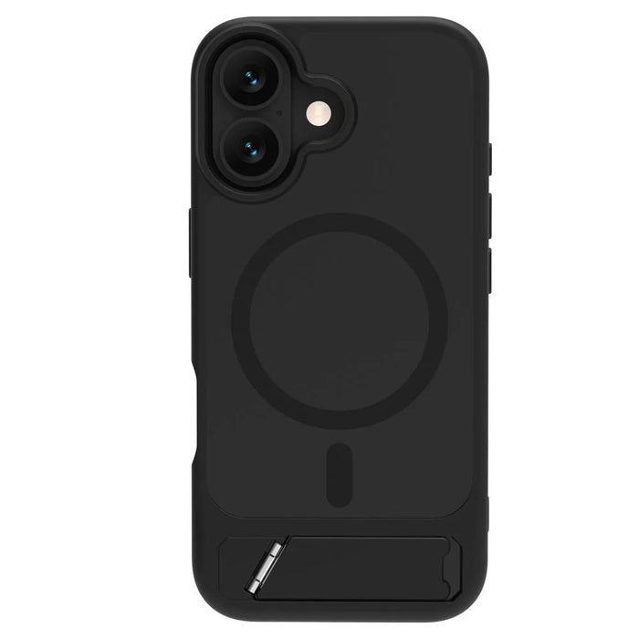 LEREACH Le-Chic Series for iPhone 17 Case TPU + PC Kickstand Phone Cover Compatible with MagSafe - Black - 2
